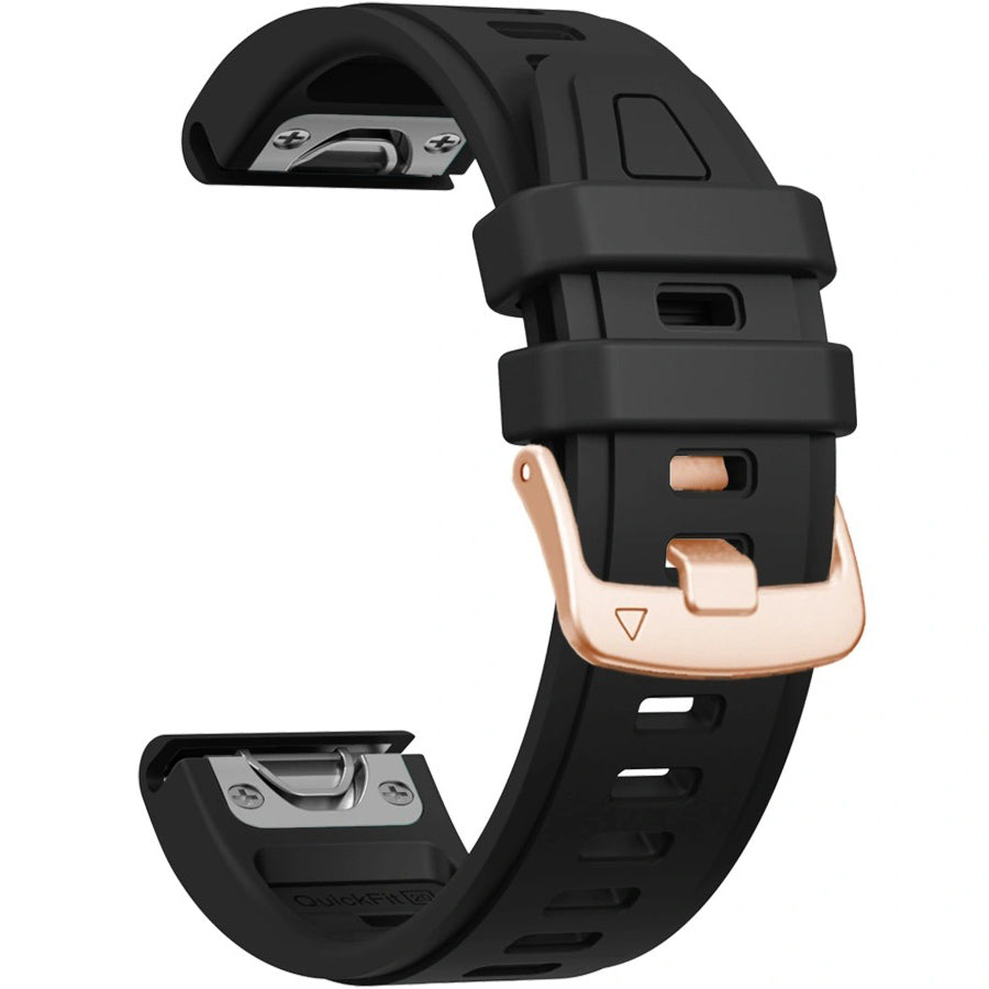 Armband für QuickFit 20 mm, Tech-Protect Silicone, Schwarz (2/9)
