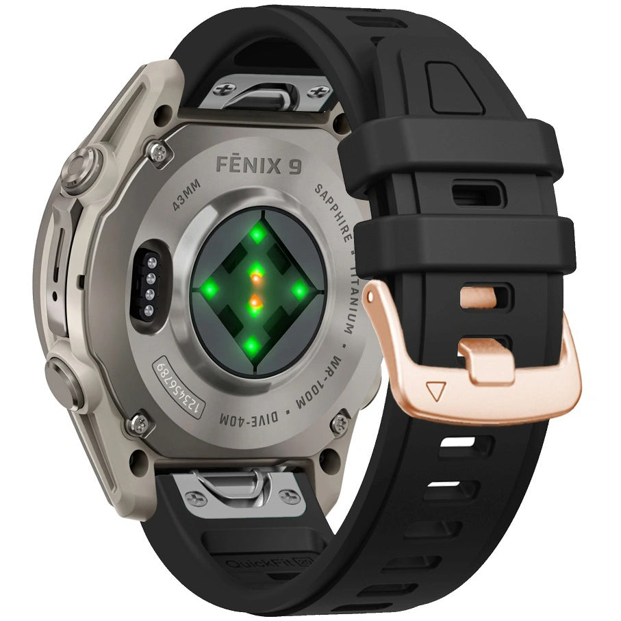 Armband für QuickFit 20 mm, Tech-Protect Silicone, Schwarz (3/9)