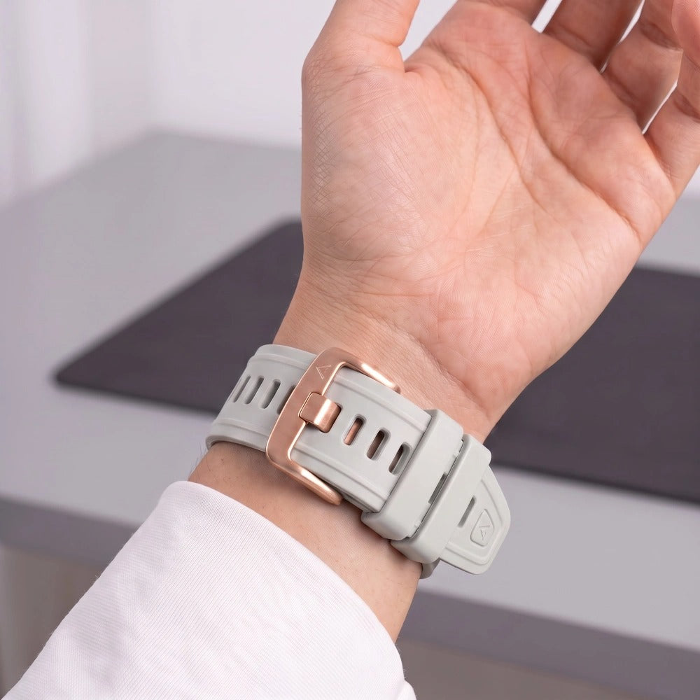 Armband für QuickFit 20 mm, Tech-Protect Silicone, Grau (5/9)