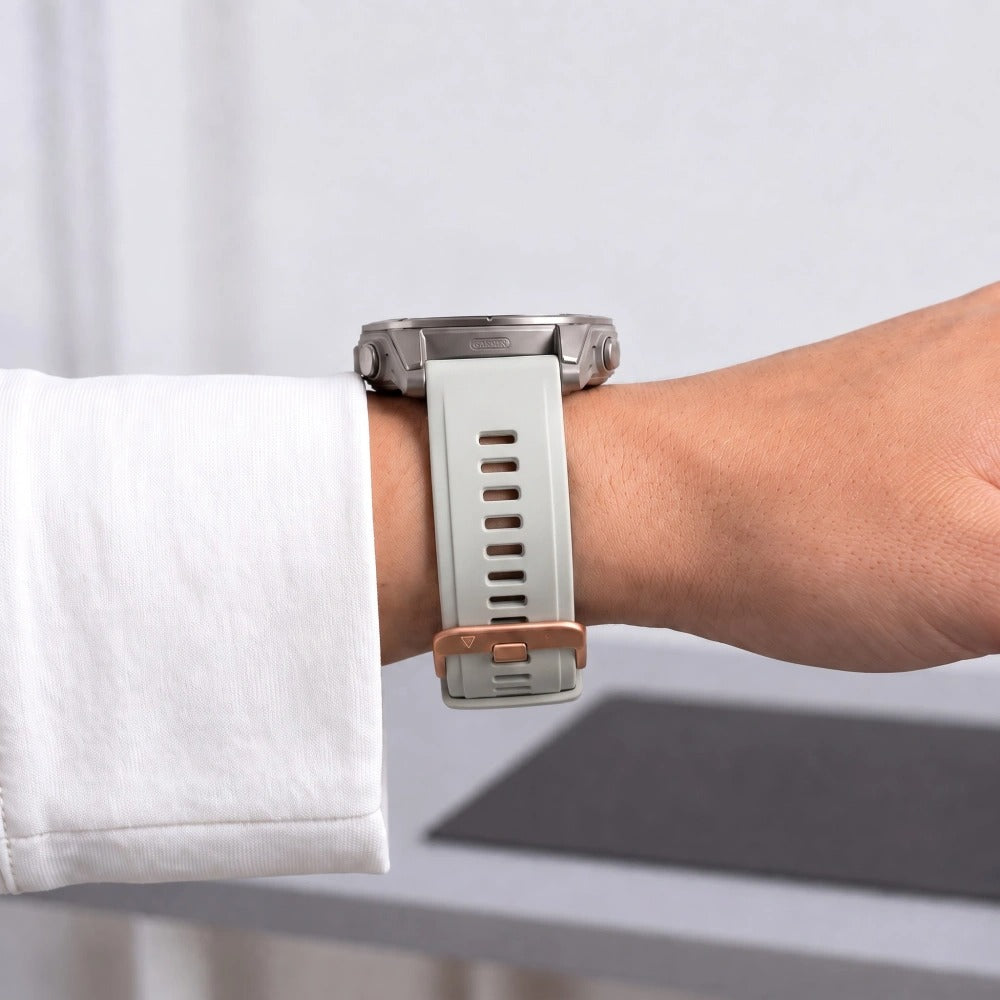 Armband für QuickFit 20 mm, Tech-Protect Silicone, Grau (6/9)