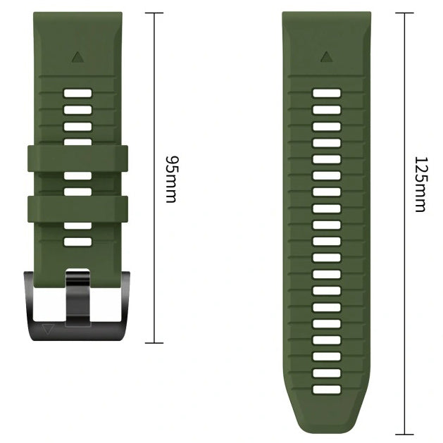 Armband für QuickFit 22 mm, Tech-Protect Silicone, Grün (8/9)