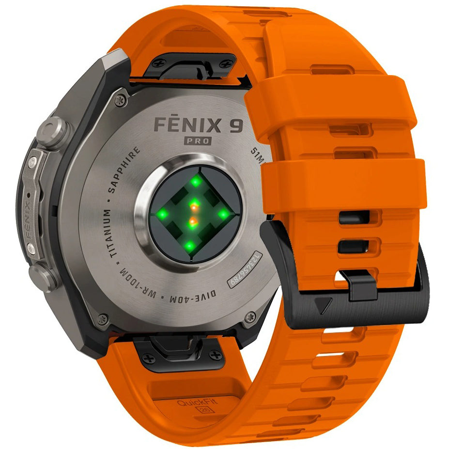 Armband für QuickFit 22 mm, Tech-Protect Silicone, Orange (3/9)