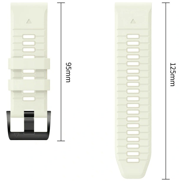 Armband für QuickFit 26 mm, Tech-Protect Silicone, Grau (8/9)