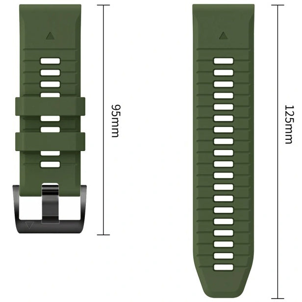 Armband für QuickFit 26 mm, Tech-Protect Silicone, Grün (8/9)