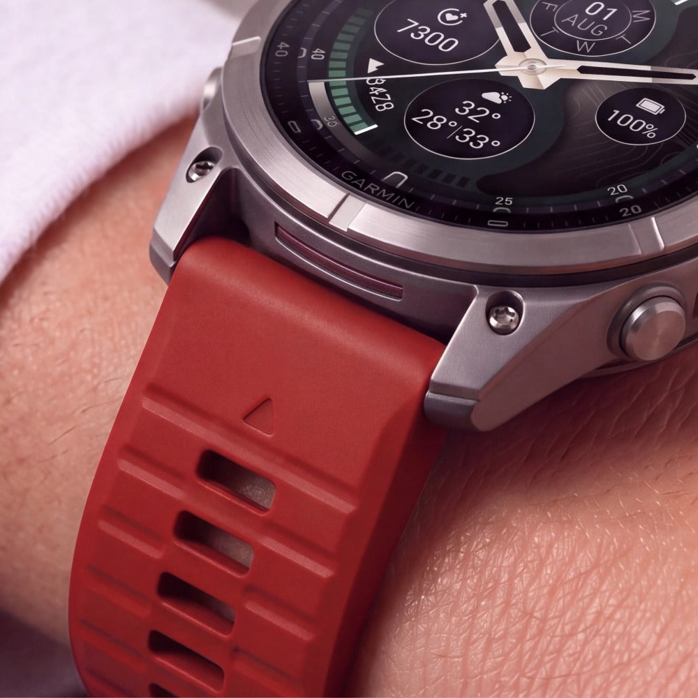 Armband für QuickFit 26 mm, Tech-Protect Silicone, Rot (5/9)
