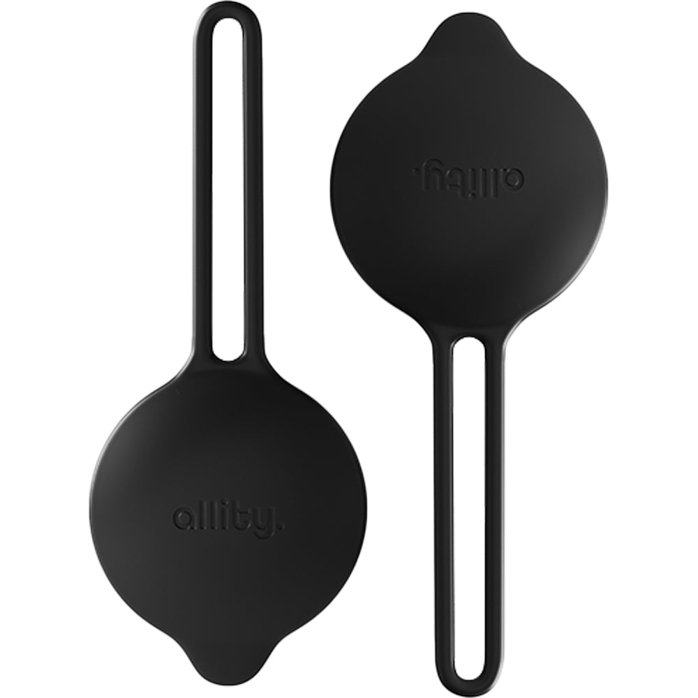 Silikonhülle für Apple AirTag, Allity ASA-300, 3 Stück, Schwarz