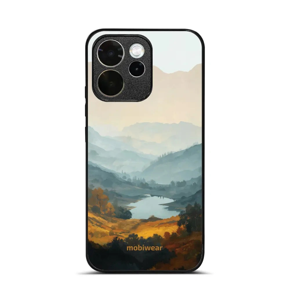 Handyhülle für OPPO Reno15 FS, Mobiwear Glossy Case, See im Tal