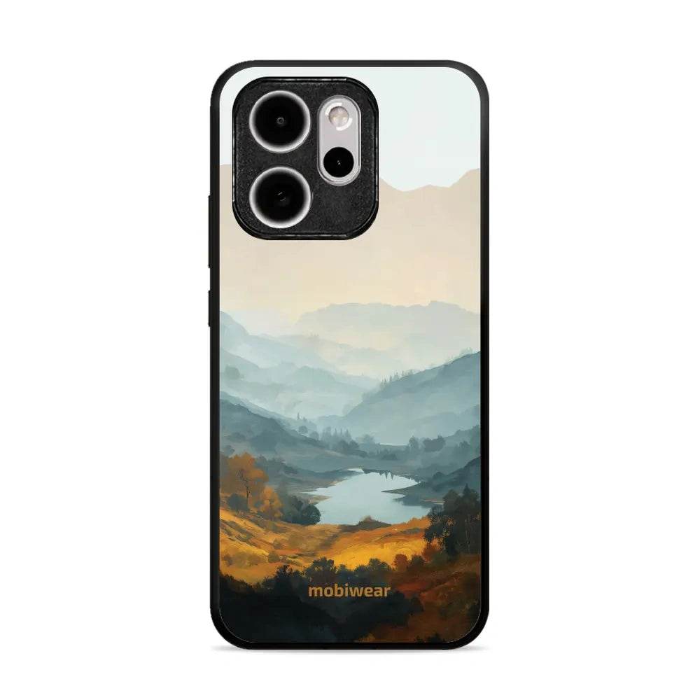 Handyhülle für OPPO Reno15 Pro, Mobiwear Glossy Case, See im Tal