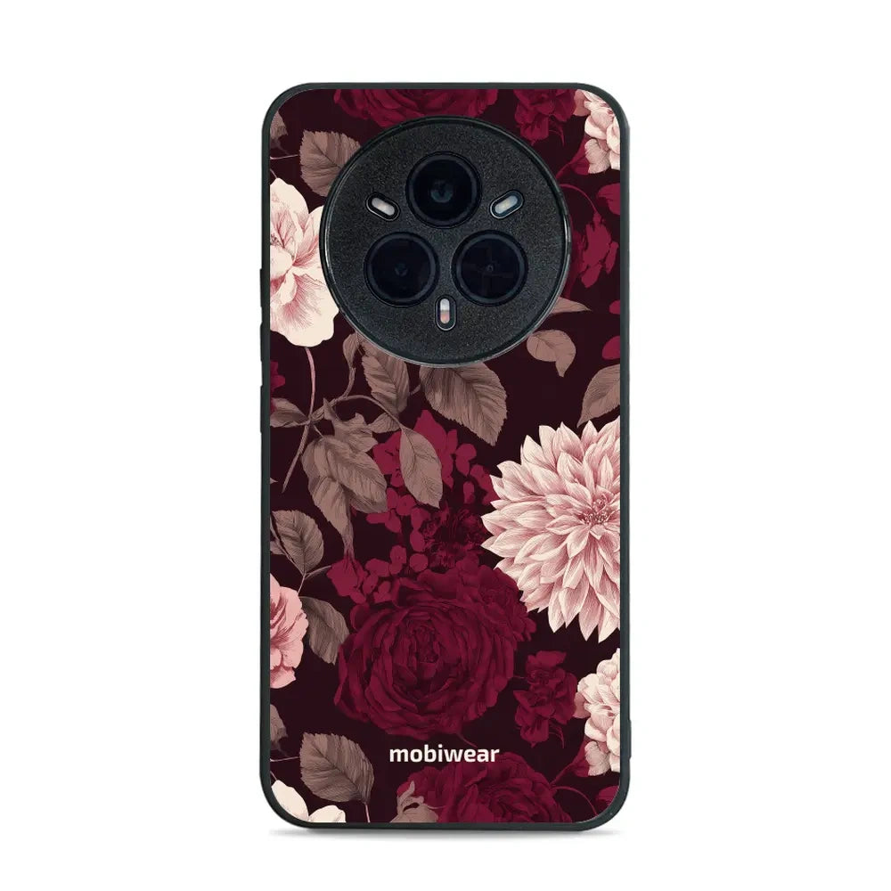 Handyhülle für realme 14 Pro Plus 5G, Mobiwear Glossy Case, Wein und Dahlien