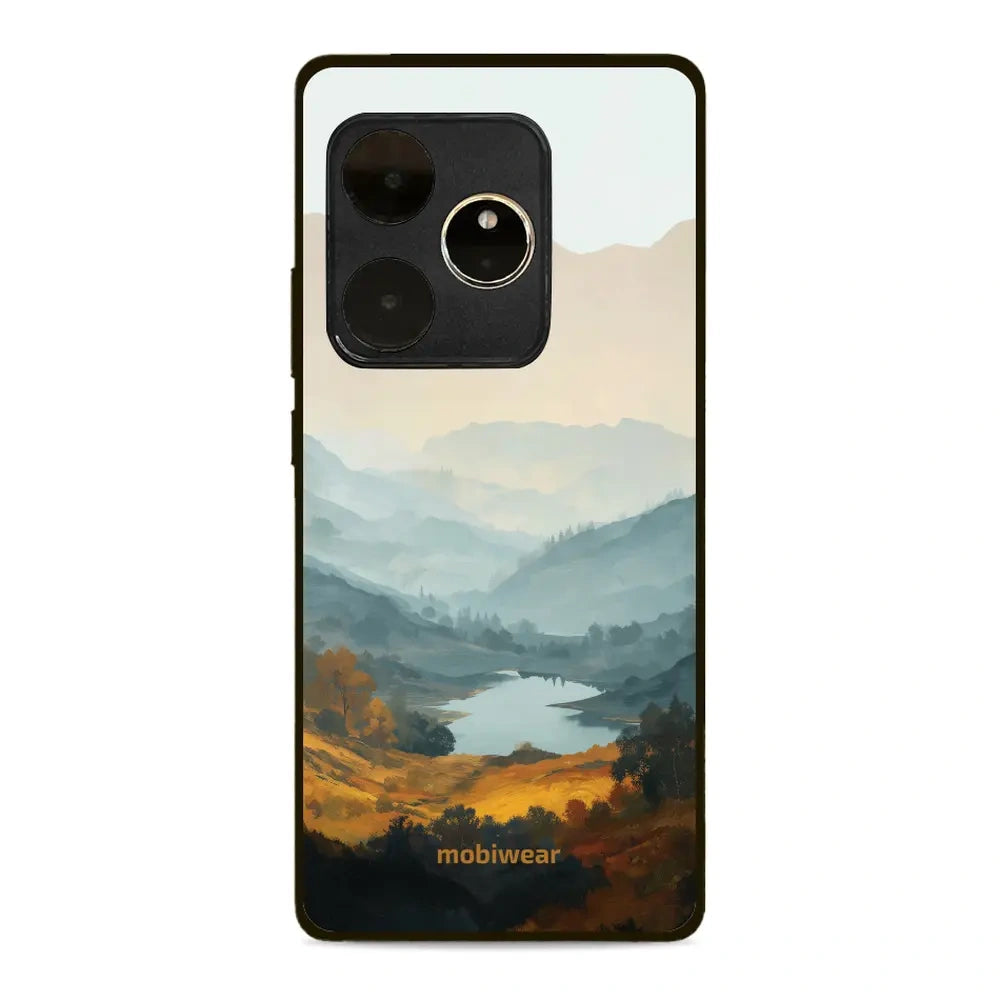 Handyhülle für realme GT 6, Mobiwear Glossy Case, See im Tal