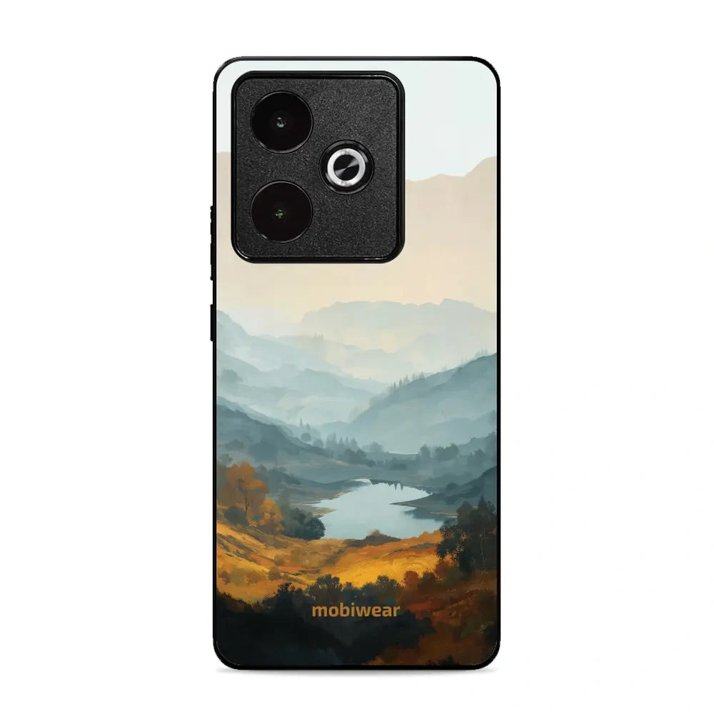 Handyhülle für realme GT 7T, Mobiwear Glossy Case, See im Tal