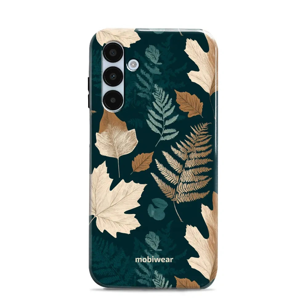 Handyhülle für Galaxy A25 5G, Mobiwear Elite Pro, Herbarium aus Blättern und Farnen