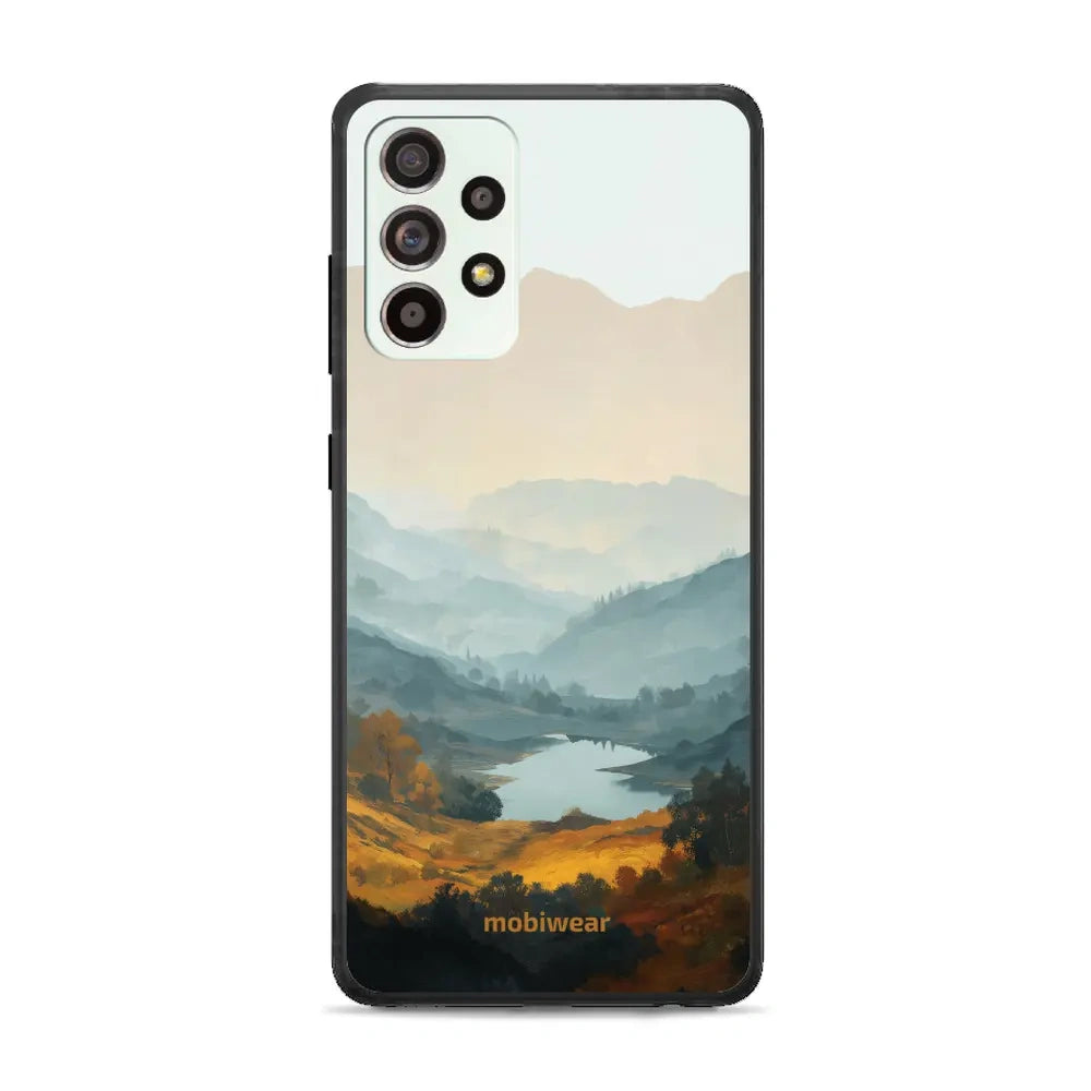 Handyhülle für Galaxy A52s 5G, Mobiwear Glossy Case, See im Tal
