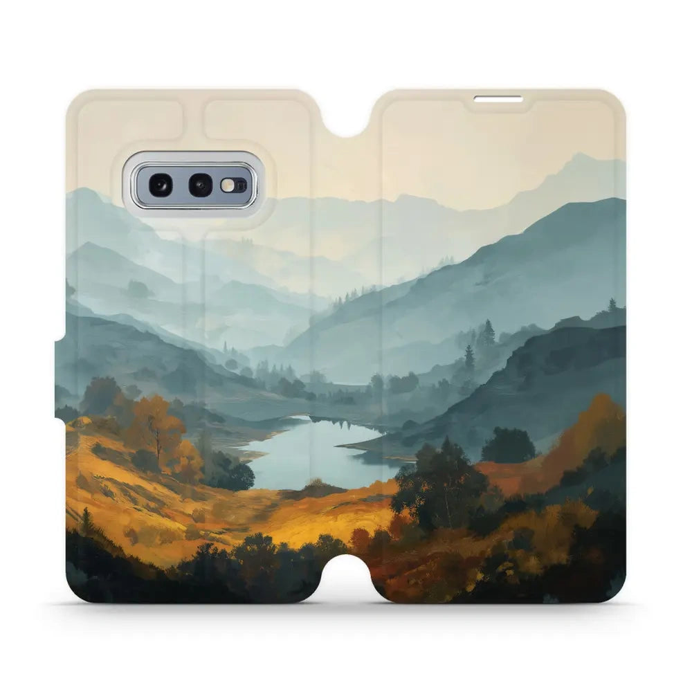 Handyhülle mit klappe für Galaxy S10e, Mobiwear Book, See im Tal
