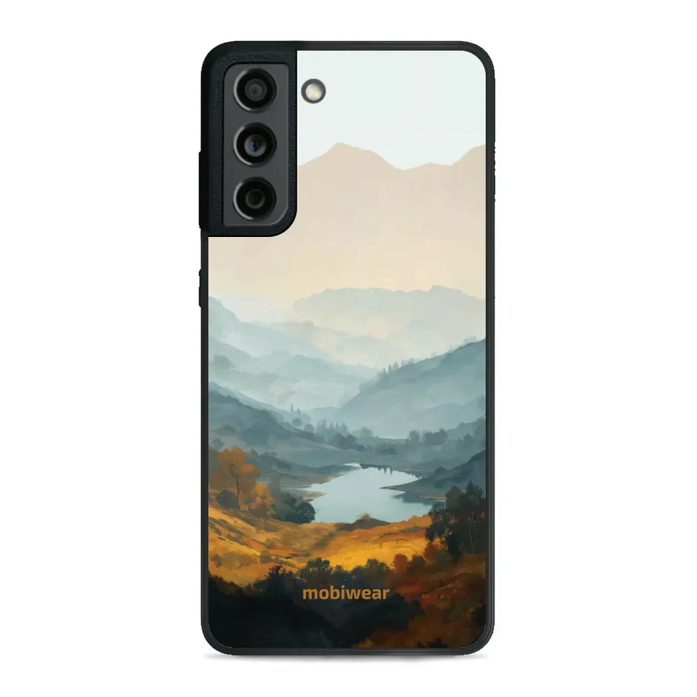 Handyhülle für Galaxy S21 FE 5G, Mobiwear Glossy Case, See im Tal