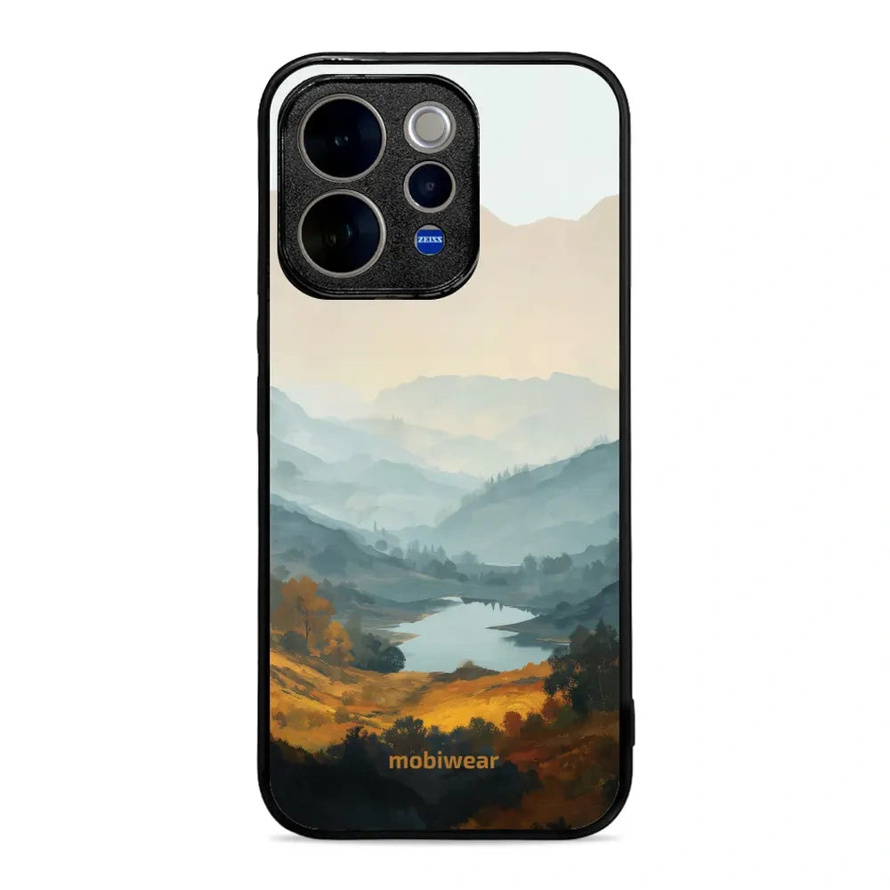 Handyhülle für vivo V70 5G, Mobiwear Glossy Case, See im Tal