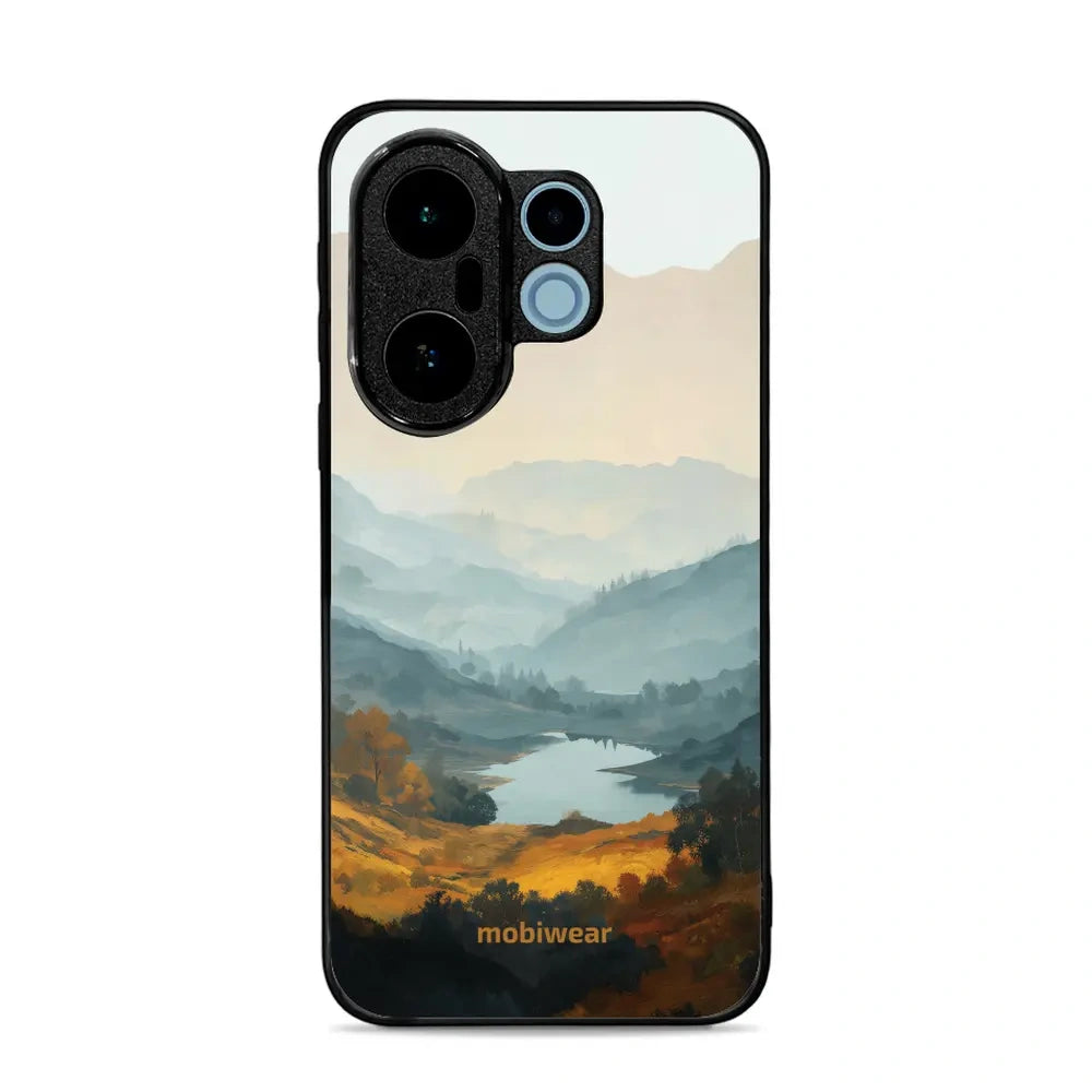 Handyhülle für vivo X200 FE, Mobiwear Glossy Case, See im Tal