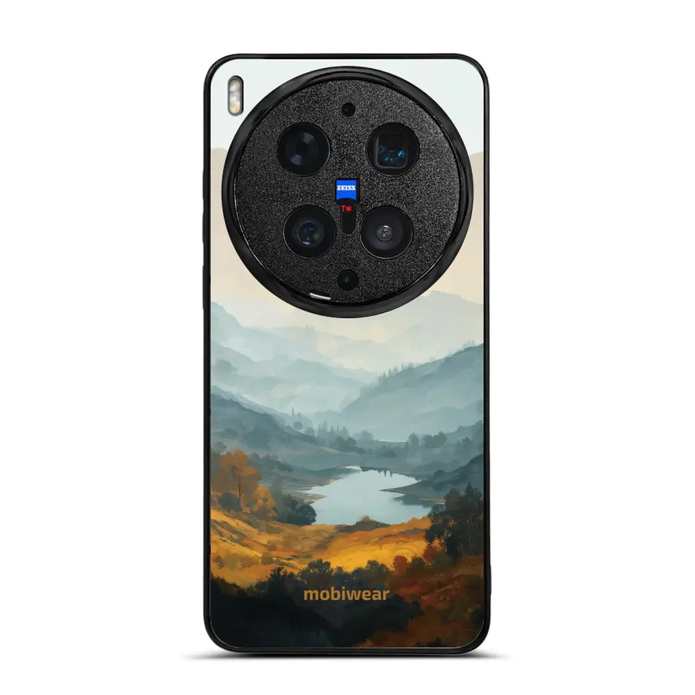 Handyhülle für vivo X300 Ultra, Mobiwear Glossy Case, See im Tal