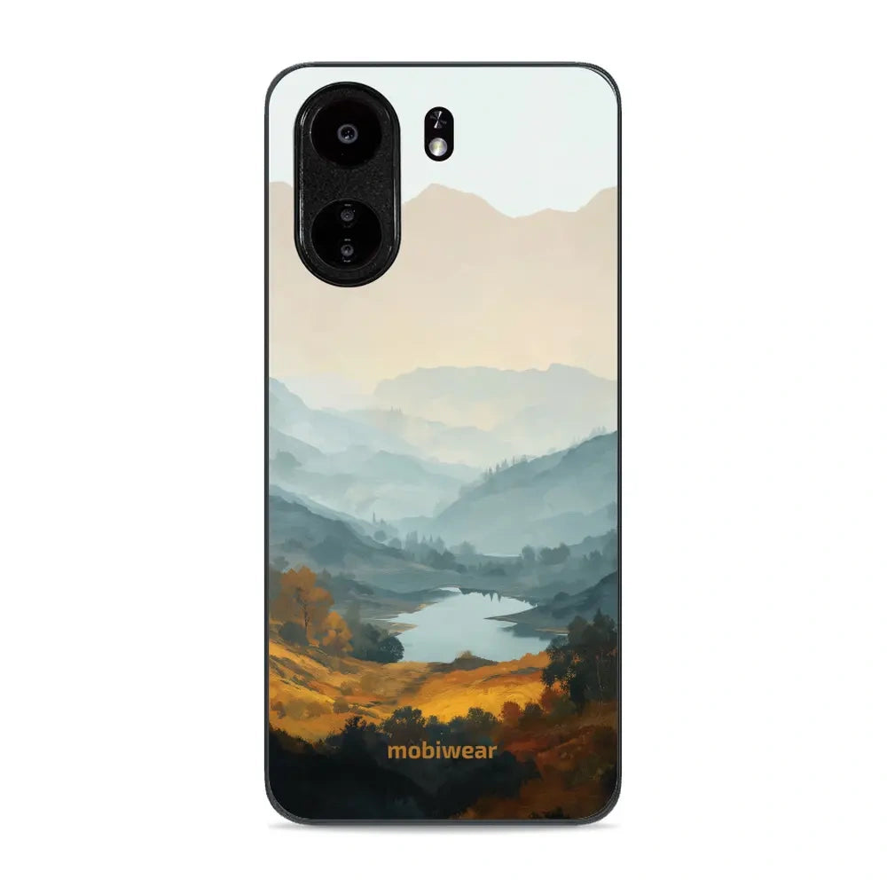 Handyhülle für Xiaomi POCO C65, Mobiwear Glossy Case, See im Tal