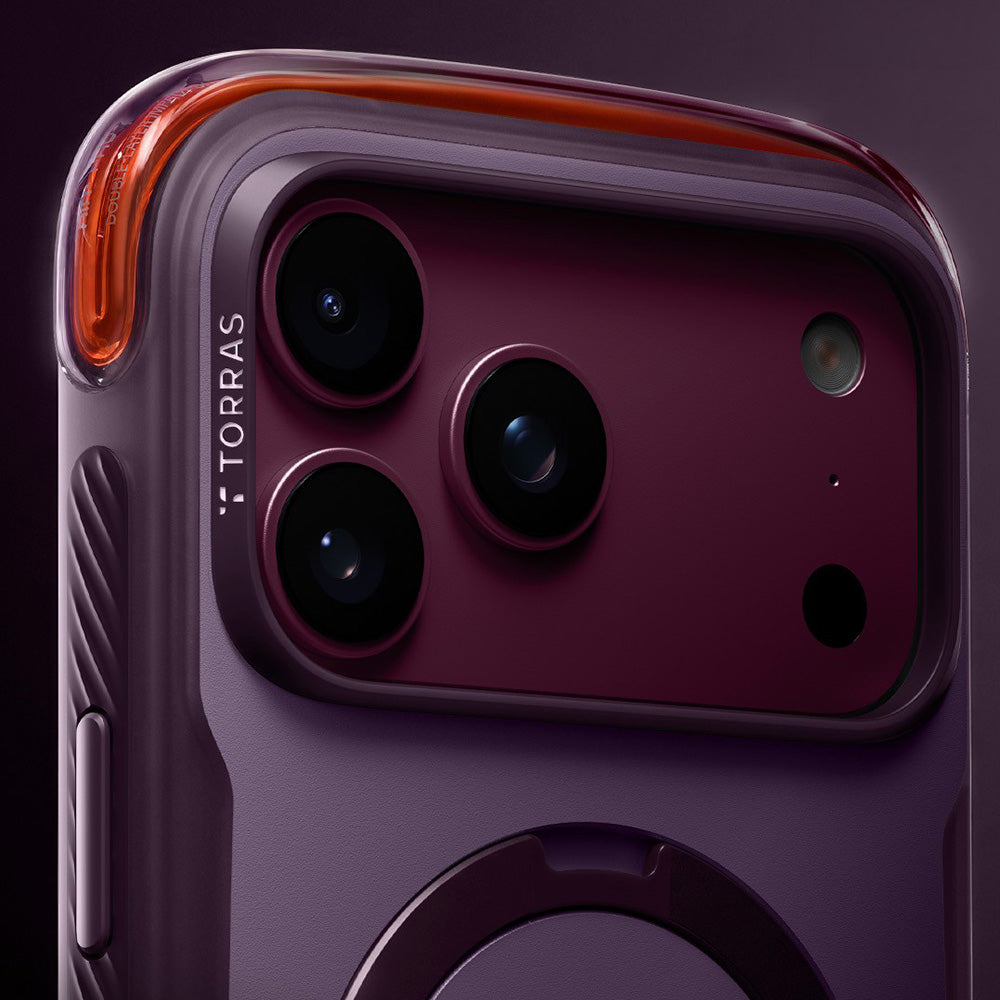 Handyhülle für iPhone 18 Pro Max / 17 Pro Max, Torras Ostand Q3 Air Pro mit MagSafe, Violett (4/6)