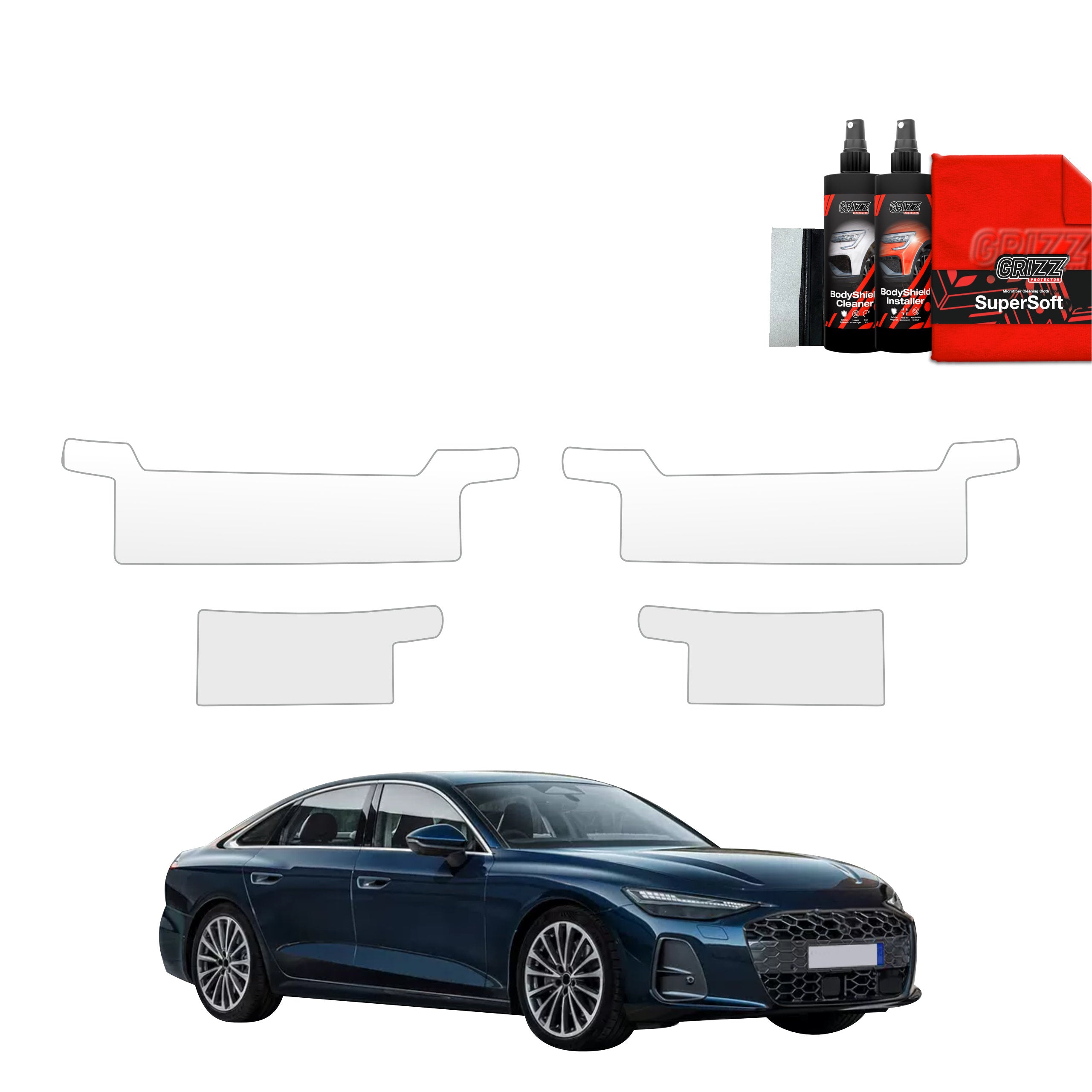 4in1 Schutzfolie Grizz Protector für Schweller - Audi A6 Limousine (2025-2026)