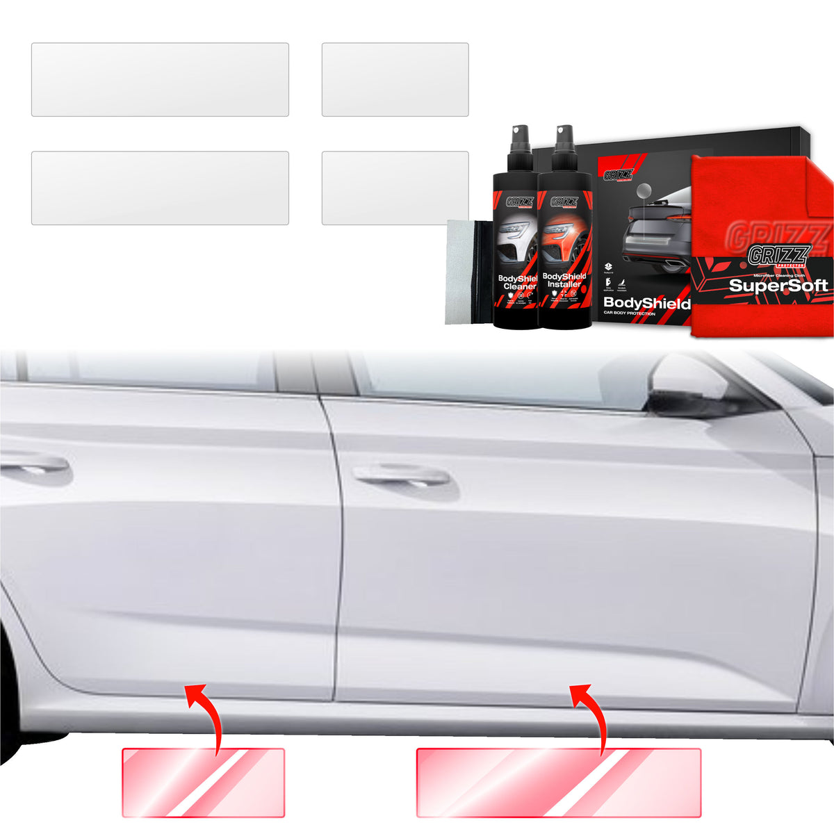 4in1 Schutzfolie Grizz Protector für Schweller - Skoda Kamiq (2019-2025)