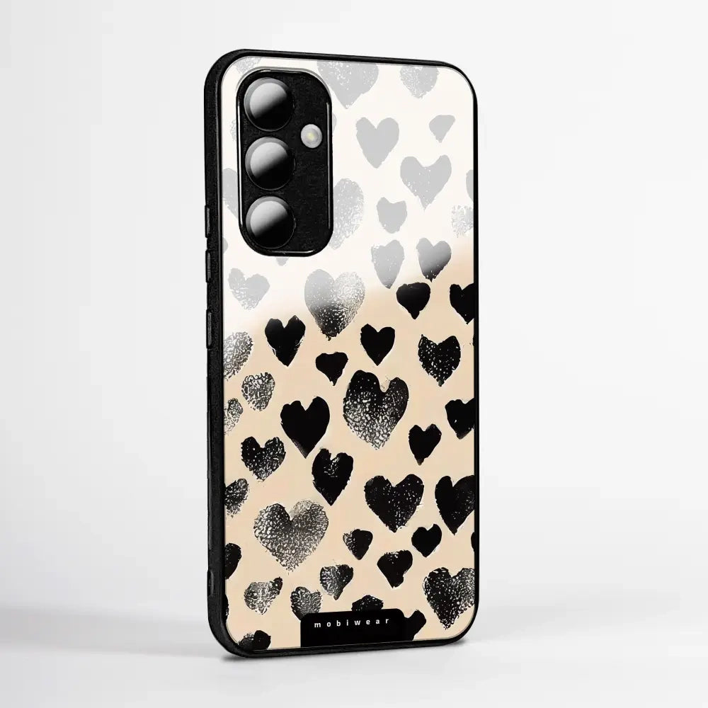 Handyhülle für Oppo Reno16 5G, Mobiwear Glossy Case, Beige Liebe