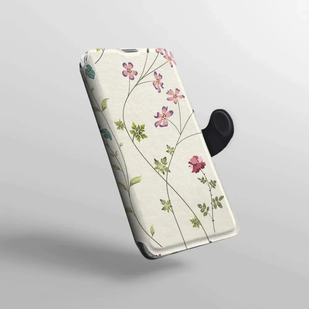 Handyhülle mit klappe für Oppo Reno16 Pro 5G, Mobiwear Book, Feldblumen