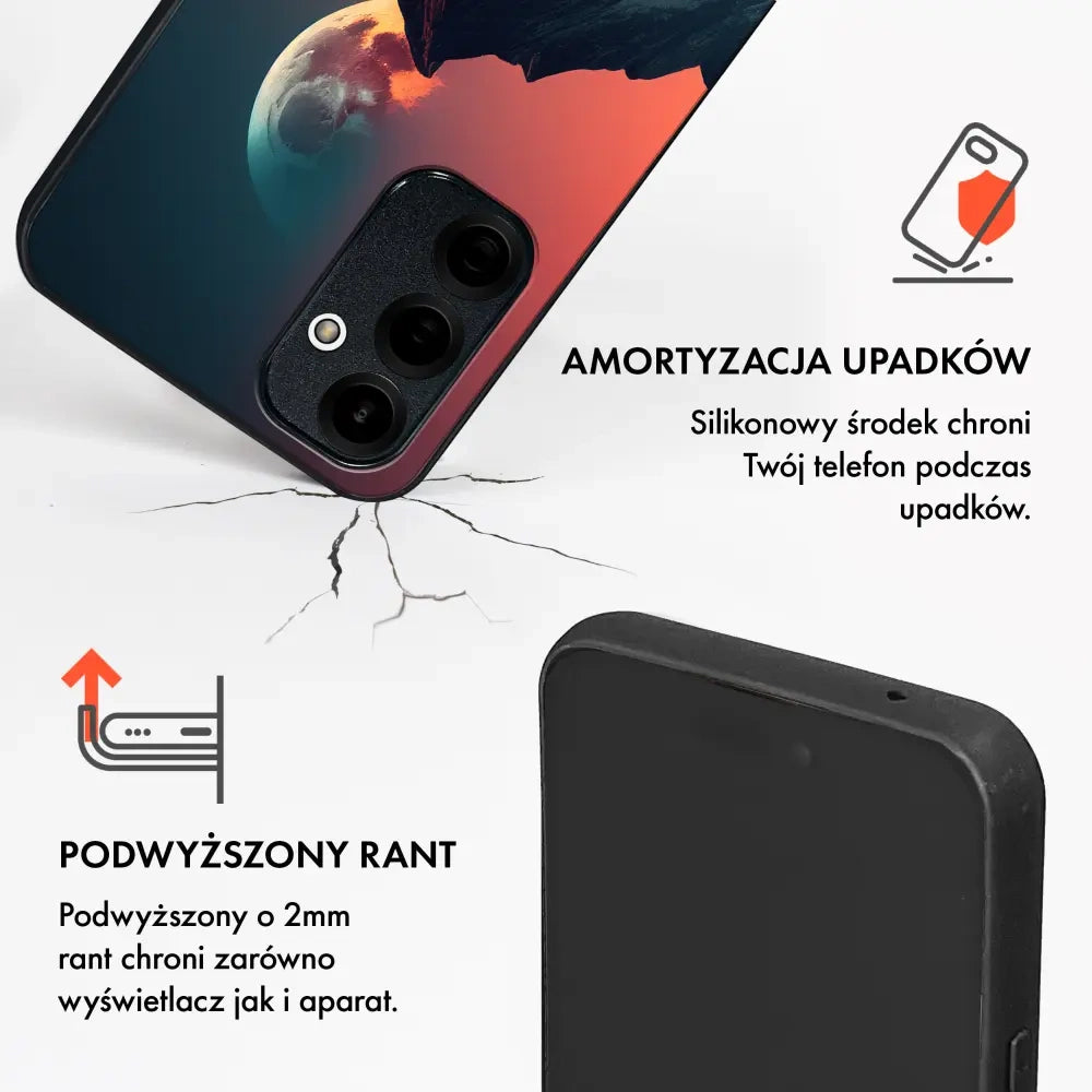 Handyhülle für Vivo X300 FE, Mobiwear Glossy Case, Gebirgsdämmerung