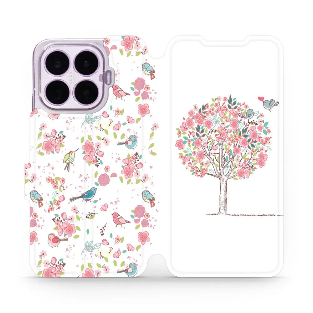 Handyhülle mit klappe für Xiaomi 17T Pro, Mobiwear Book, Rosa Hain
