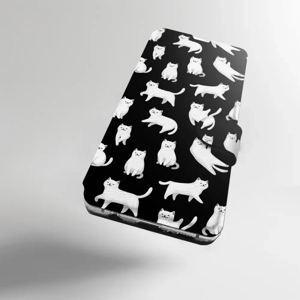Handyhülle mit klappe für Xiaomi 17T Pro, Mobiwear Book, Luna-Kätzchen
