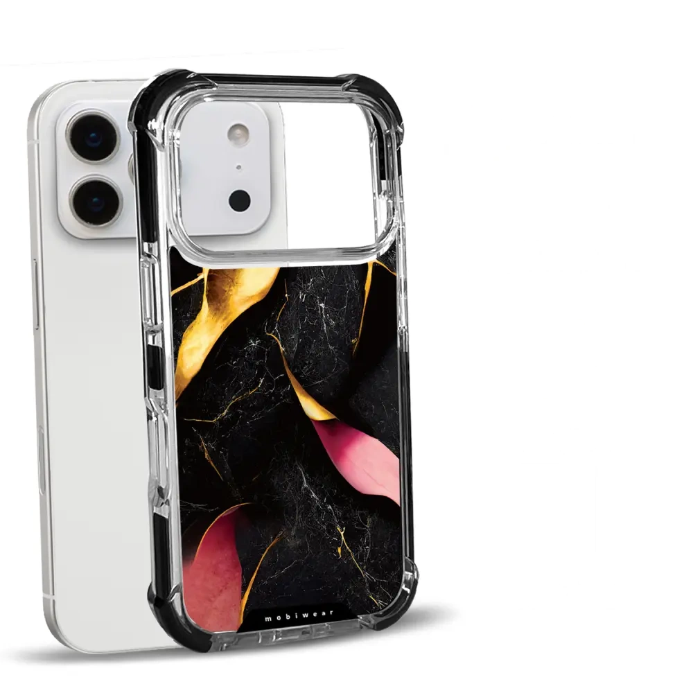 Handyhülle für iPhone 18 Pro mit MagSafe, Mobiwear Elite Bumper, Vergoldetes Erz