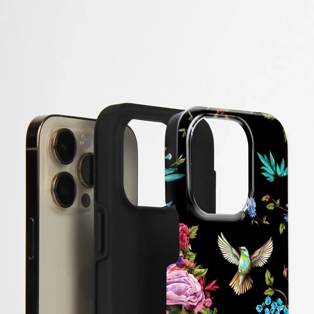 Handyhülle für iPhone 18 Pro, Mobiwear Elite Pro, Nachtkolibri