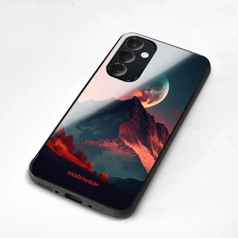 Handyhülle für iPhone 18 Pro Max, Mobiwear Glossy Case, Gebirgsdämmerung