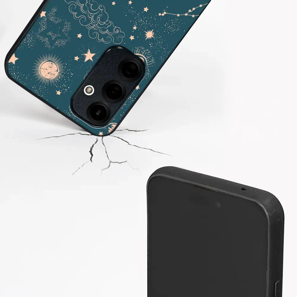 Handyhülle für iPhone 18 Pro Max, Mobiwear Glossy Case, Astraler Staub