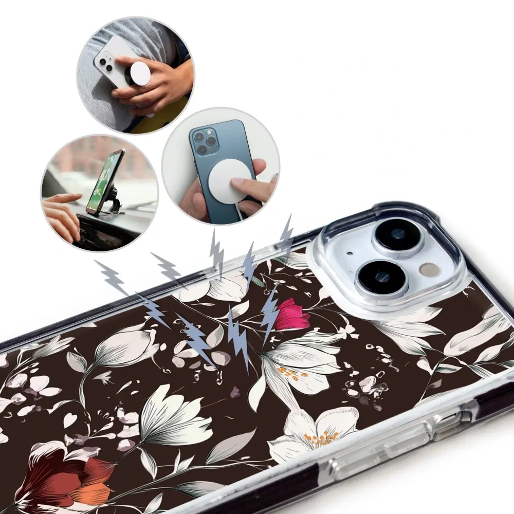 Handyhülle für iPhone 18 Pro Max mit MagSafe, Mobiwear Elite Bumper, Nachtstrauß