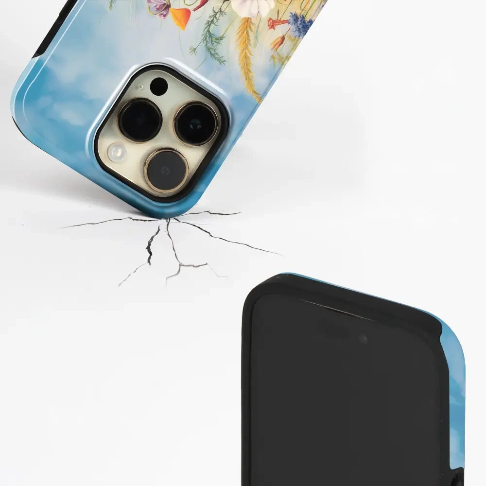 Handyhülle für iPhone 18 Pro Max, Mobiwear Elite Pro, Wiesenblumen