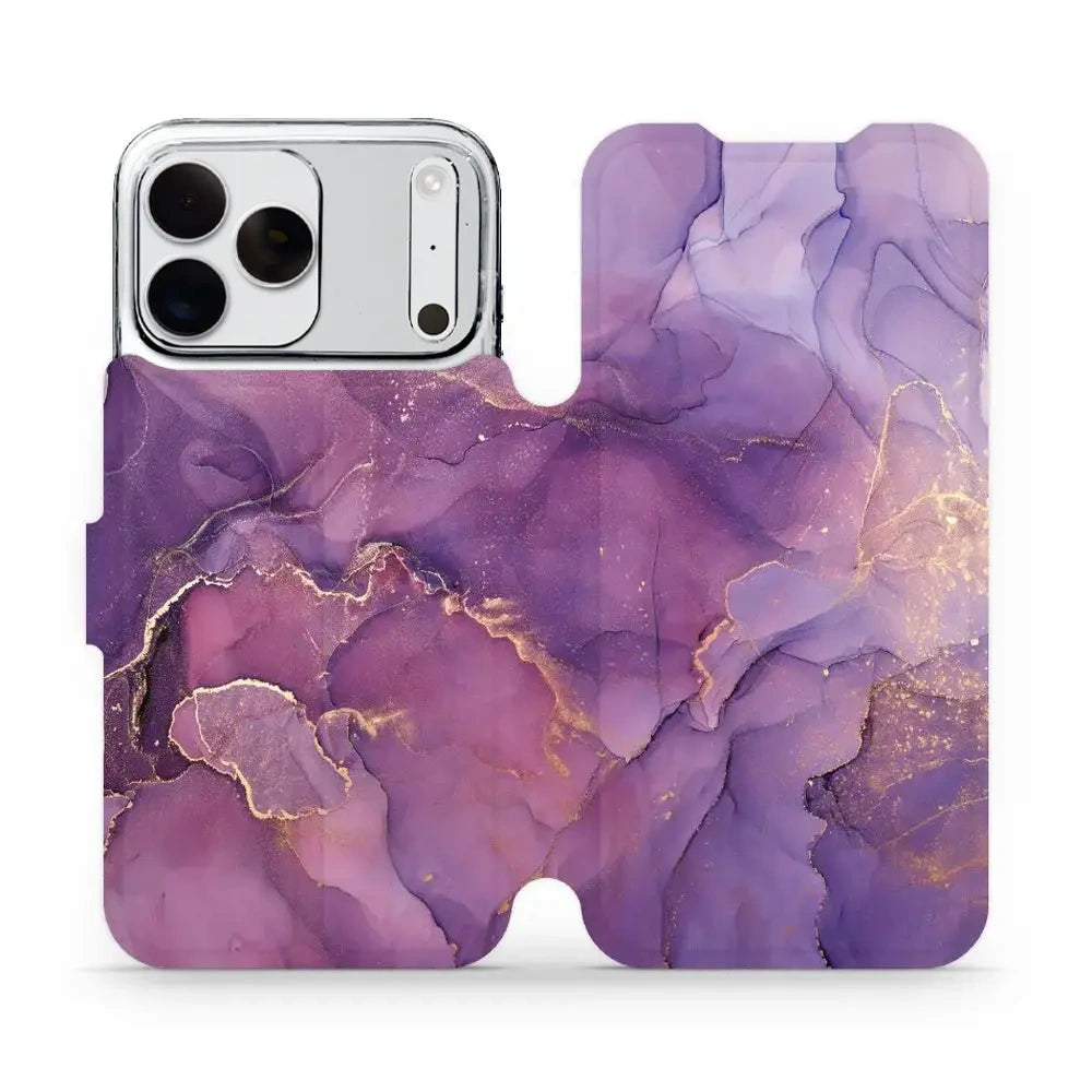 Handyhülle mit klappe für iPhone 18 Pro Max, Mobiwear Book, Violett