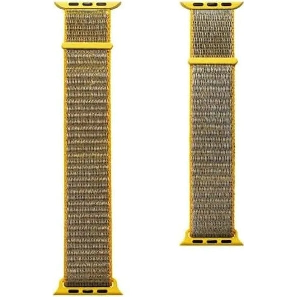 Armband für Apple Watch 44/45/46/49 mm, Zagg Gear4 Sport Watch Band, Gelb (2/2)
