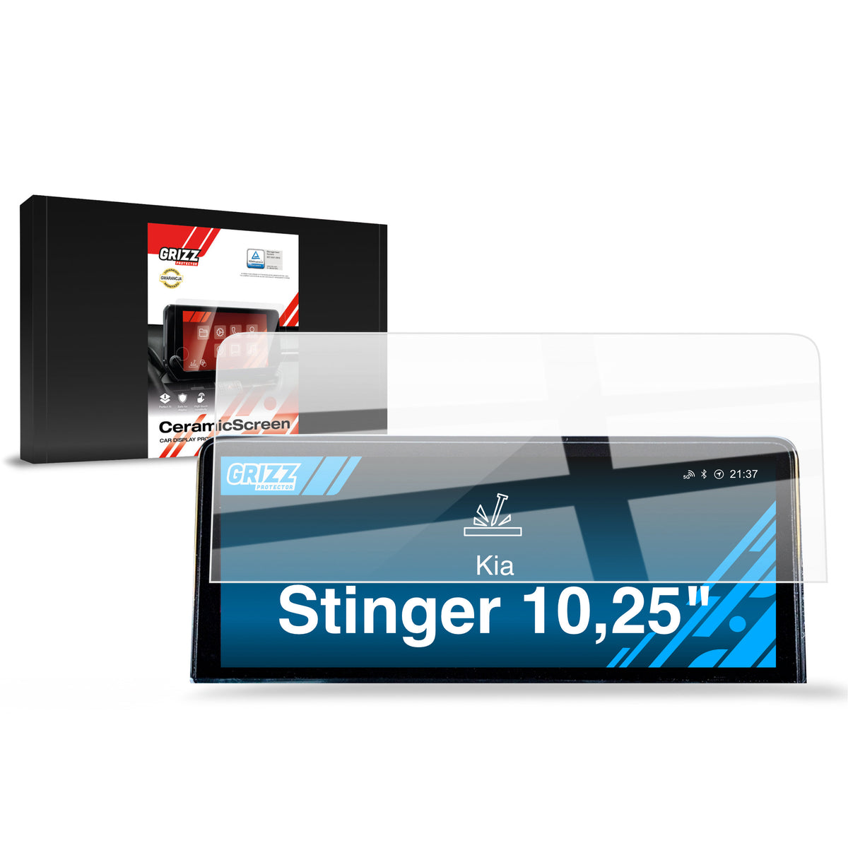 Keramische Autodisplayfolie für Kia Stinger (2020-2023), Grizz Protector