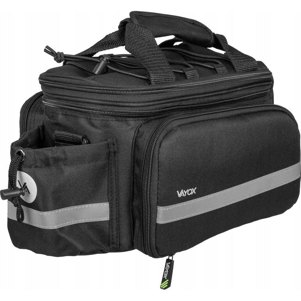 Fahrradtasche für den Gepäckträger mit Seitentaschen, Vayox VA0449 10 - 29L, Schwarz