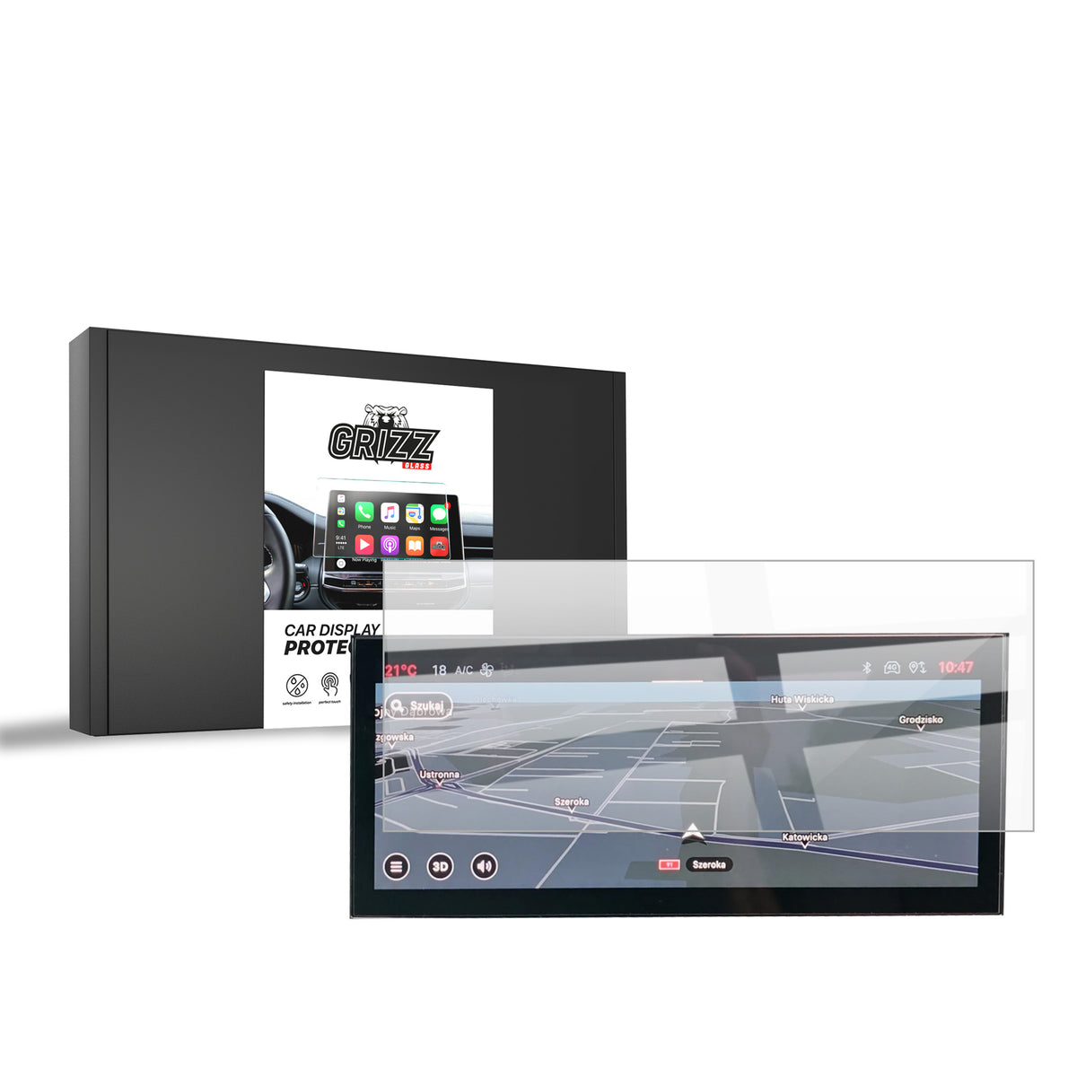 Keramische Autodisplayfolie für Alfa Romeo Junior 10,25" (2024-2026), Grizz Protector