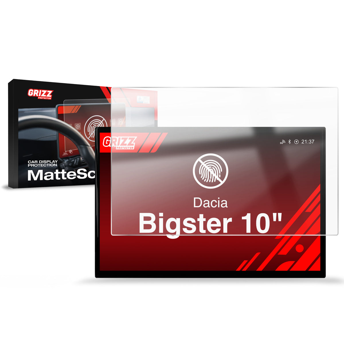 Matte Autodisplayfolie für Dacia Bigster 10" (2025-2026), Grizz Protector