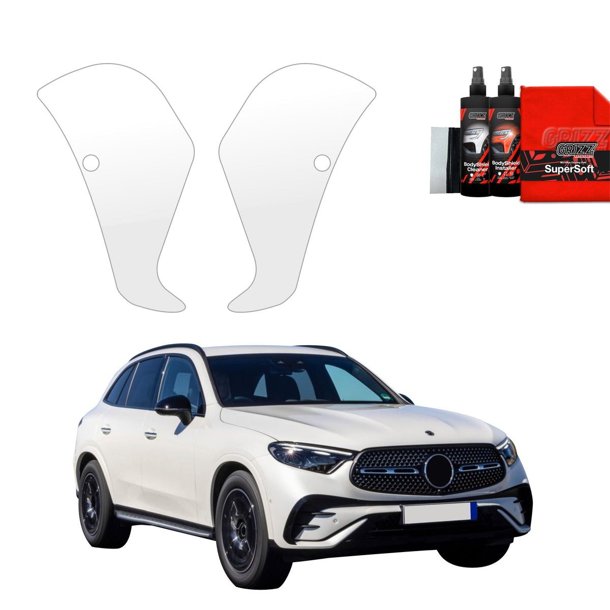2in1 Schutzfolie Grizz Protector für Stoßstange - Mercedes-Benz GLC C254 (2023-2026)