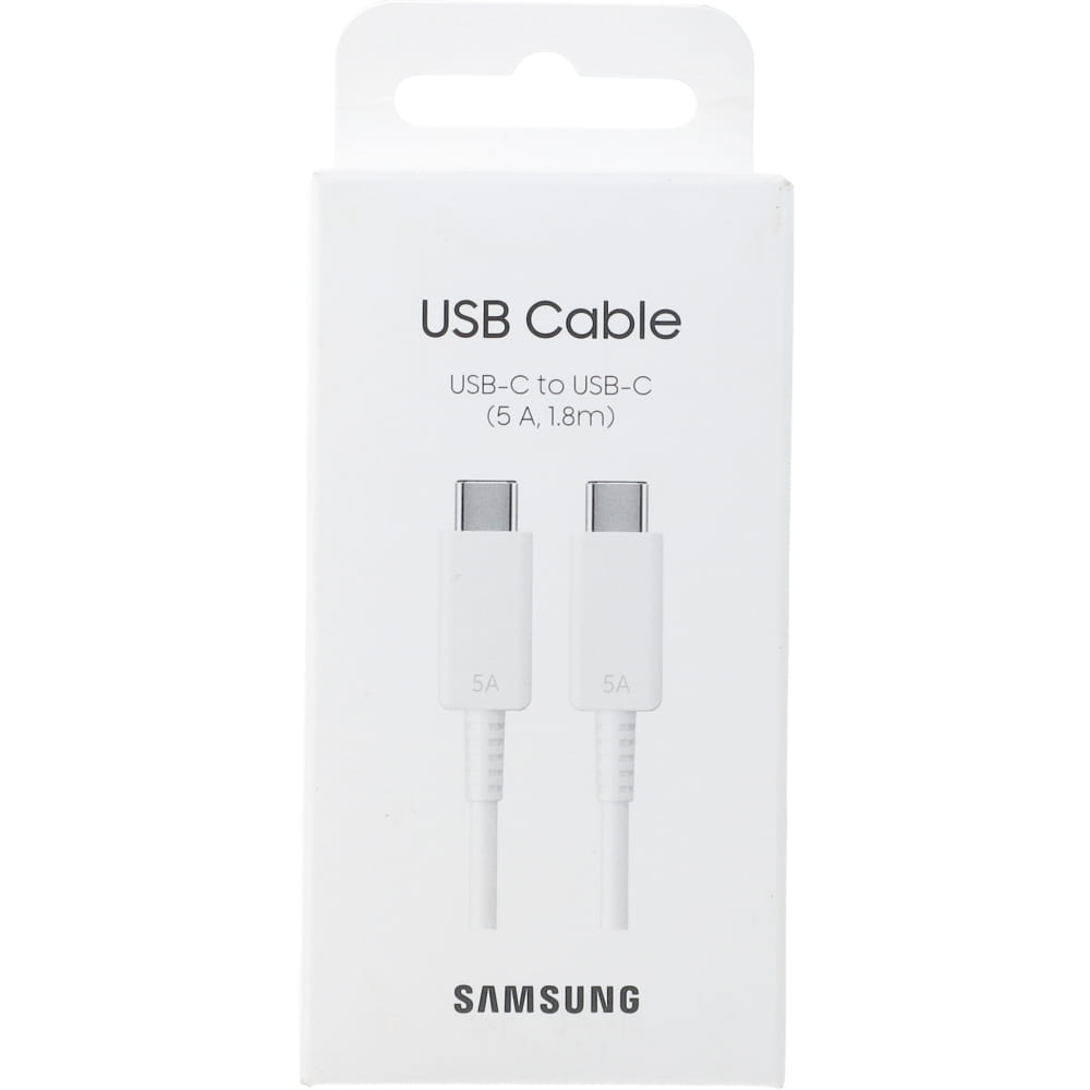 Samsung Kabel EP-DX510JW USB-C auf USB-C 1,8m 5A, weiß
