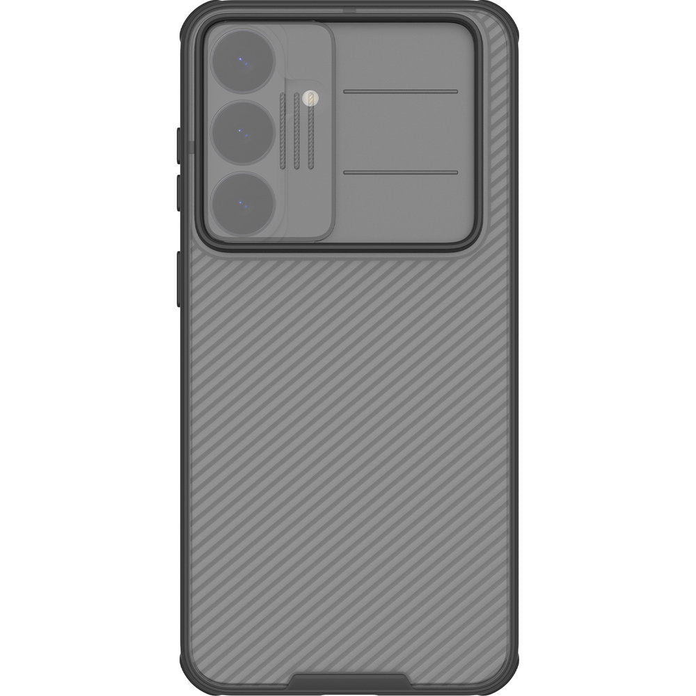 Handyhülle mit Kameraschutz für Galaxy S26 FE, Nillkin CamShield Pro, Geräuchert mit schwarzem Rahmen (1/6)