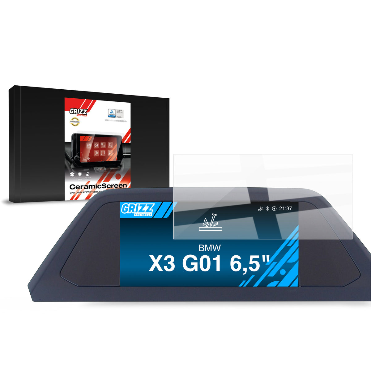 Keramische Autodisplayfolie für BMW X3 G01 6,5" (2017-2021), Grizz Protector