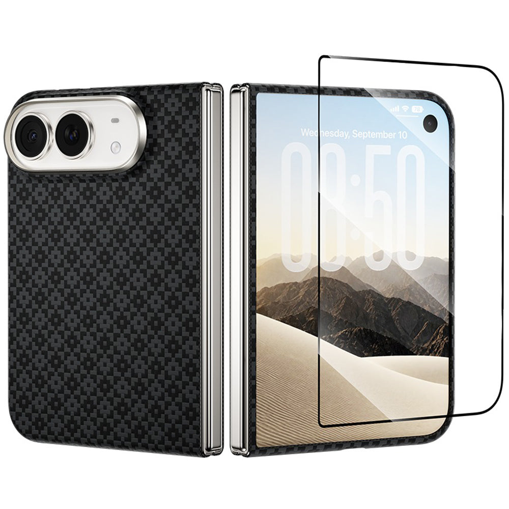 Hülle für iPhone Duo, Benks Magnetic Armor Grid Air Grand Combo MagSafe, Schwarz (1/12)