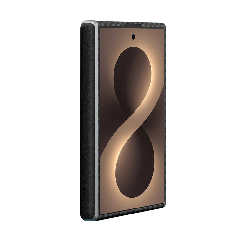 Aramid-Hülle für Samsung Galaxy Z Fold 8, Benks Magnetic Armor Grid Pro Grand Combo MagSafe, Schwarz (6/13)