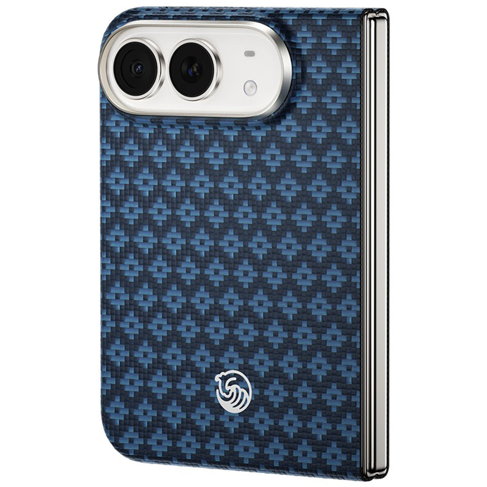 Hülle für iPhone Duo, Benks Magnetic Armor Grid Air Grand Combo MagSafe, Blau (2/11)